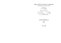 cover of the book Columella: On Agriculture (Books 10-12). On Trees