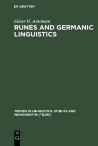 cover of the book Runes and Germanic Linguistics