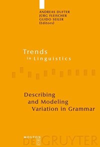 cover of the book Describing and Modeling Variation in Grammar