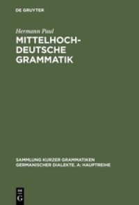 cover of the book Mittelhochdeutsche Grammatik