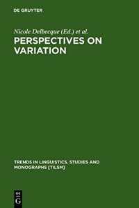 cover of the book Perspectives on Variation: Sociolinguistic, Historical, Comparative