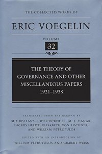 cover of the book The Theory of Governance and Other Miscellaneous Papers: 1921-1938