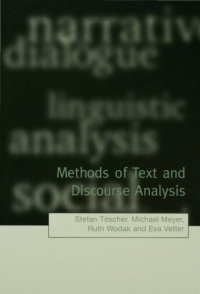 cover of the book Methods of Text and Discourse Analysis: In Search of Meaning