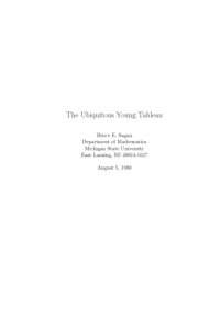 cover of the book The Ubiquitous Young Tableau [single chapter from "Invariant Theory and Tableaux"]