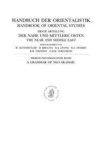 cover of the book A Grammar of Neo-Aramaic. The dialect of the Jews of Arbel