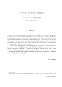 cover of the book Lectures on Hopf algebras [Lecture notes]