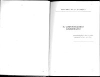 cover of the book El comportamiento Administrativo