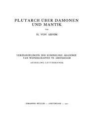 cover of the book Plutarch über Dämonen und Mantik