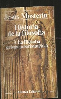 cover of the book La filosofía griega prearistotélica