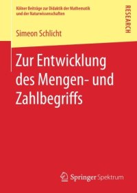 cover of the book Zur Entwicklung des Mengen- und Zahlbegriffs