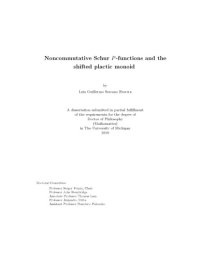 cover of the book Noncommutative Schur P-functions and the Shifted Plactic Monoid [PhD thesis]