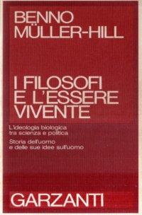 cover of the book I filosofi e l’essere vivente