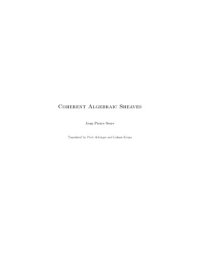 cover of the book Coherent Algebraic Sheaves