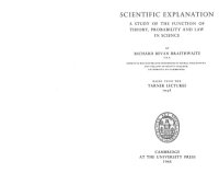 cover of the book Scientific Explanation: A Study of the Function of Theory, Probability and Law in Science