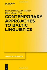 cover of the book Contemporary Approaches to Baltic Linguistics