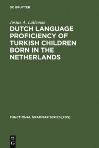 cover of the book Dutch Language Proficiency of Turkish Children Born in the Netherlands