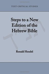 cover of the book Steps to a New Edition of the Hebrew Bible