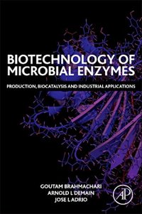 cover of the book Biotechnology of Microbial Enzymes. Production, Biocatalysis and Industrial Applications