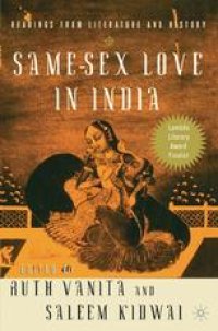 cover of the book Same-Sex Love in India: Readings from Literature and History