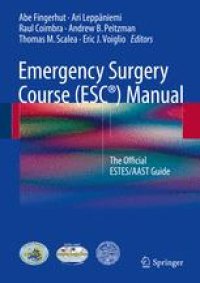 cover of the book Emergency Surgery Course (ESC®) Manual: The Official ESTES/AAST Guide