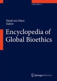 cover of the book Encyclopedia of Global Bioethics