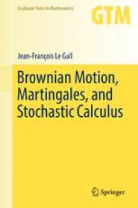 cover of the book Brownian Motion, Martingales, and Stochastic Calculus 