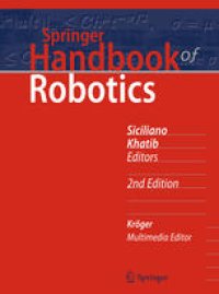 cover of the book Springer Handbook of Robotics