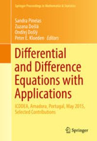 cover of the book Differential and Difference Equations with Applications: ICDDEA, Amadora, Portugal, May 2015, Selected Contributions