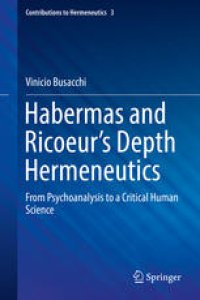 cover of the book Habermas and Ricoeur’s Depth Hermeneutics: From Psychoanalysis to a Critical Human Science