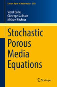 cover of the book Stochastic Porous Media Equations