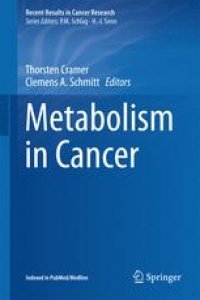 cover of the book Metabolism in Cancer