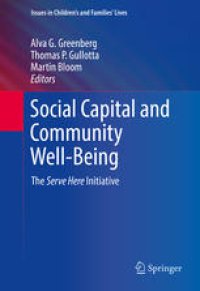 cover of the book Social Capital and Community Well-Being : The Serve Here Initiative 