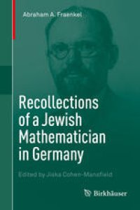 cover of the book Recollections of a Jewish Mathematician in Germany