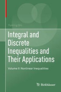 cover of the book Integral and Discrete Inequalities and Their Applications: Volume II: Nonlinear Inequalities