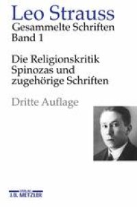 cover of the book Die Religionskritik Spinozas und zugehörige Schriften