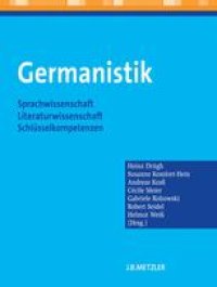 cover of the book Germanistik: Sprachwissenschaft — Literaturwissenschaft — Schlüsselkompetenzen