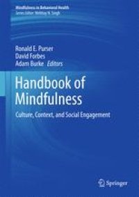 cover of the book Handbook of Mindfulness: Culture, Context, and Social Engagement