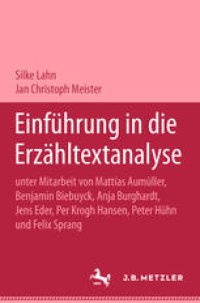 cover of the book Einführung in die Erzähltextanalyse