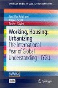 cover of the book Working, Housing: Urbanizing: The International Year of Global Understanding - IYGU