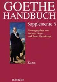 cover of the book Goethe Handbuch: Band 3: Kunst