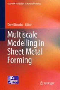 cover of the book Multiscale Modelling in Sheet Metal Forming