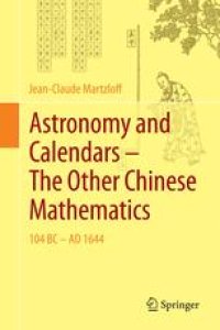 cover of the book Astronomy and Calendars – The Other Chinese Mathematics : 104 BC - AD 1644 