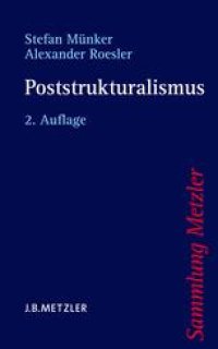 cover of the book Poststrukturalismus