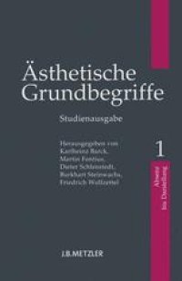 cover of the book Ästhetische Grundbegriffe: Band 1: Absenz - Darstellung