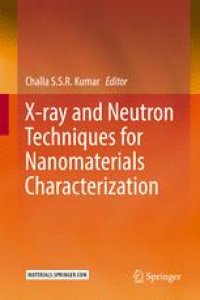 cover of the book X-ray and Neutron Techniques for Nanomaterials Characterization