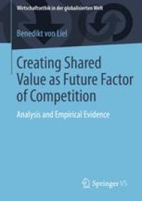 cover of the book Creating Shared Value as Future Factor of Competition: Analysis and Empirical Evidence