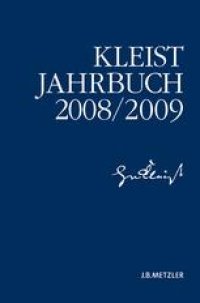 cover of the book Kleist-Jahrbuch 2008/09