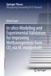 cover of the book In silico Modeling and Experimental Validation for Improving Methanogenesis from CO2 via M. maripaludis