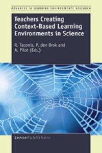 cover of the book Teachers Creating Context-Based Learning Environments in Science