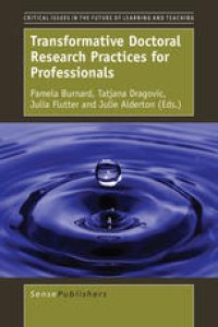 cover of the book Transformative Doctoral Research Practices for Professionals